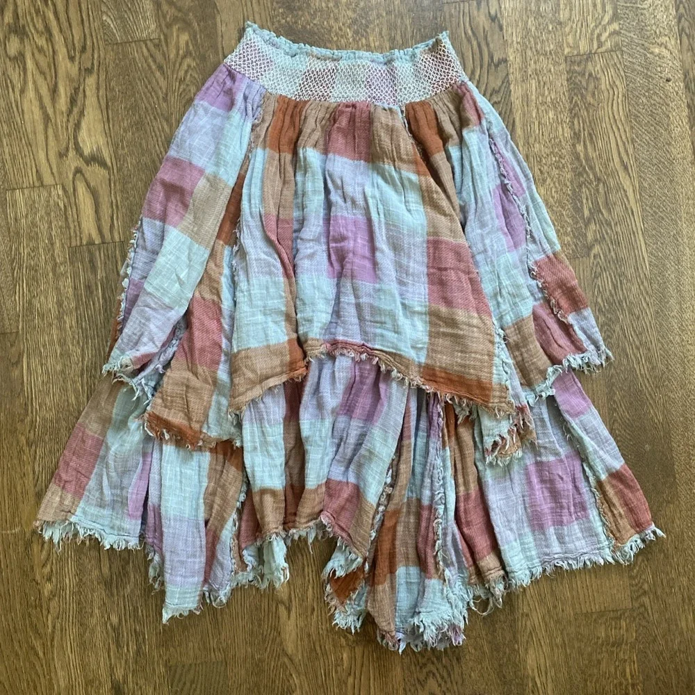 Free People FP One Averie Maxi Skirt Large Boho